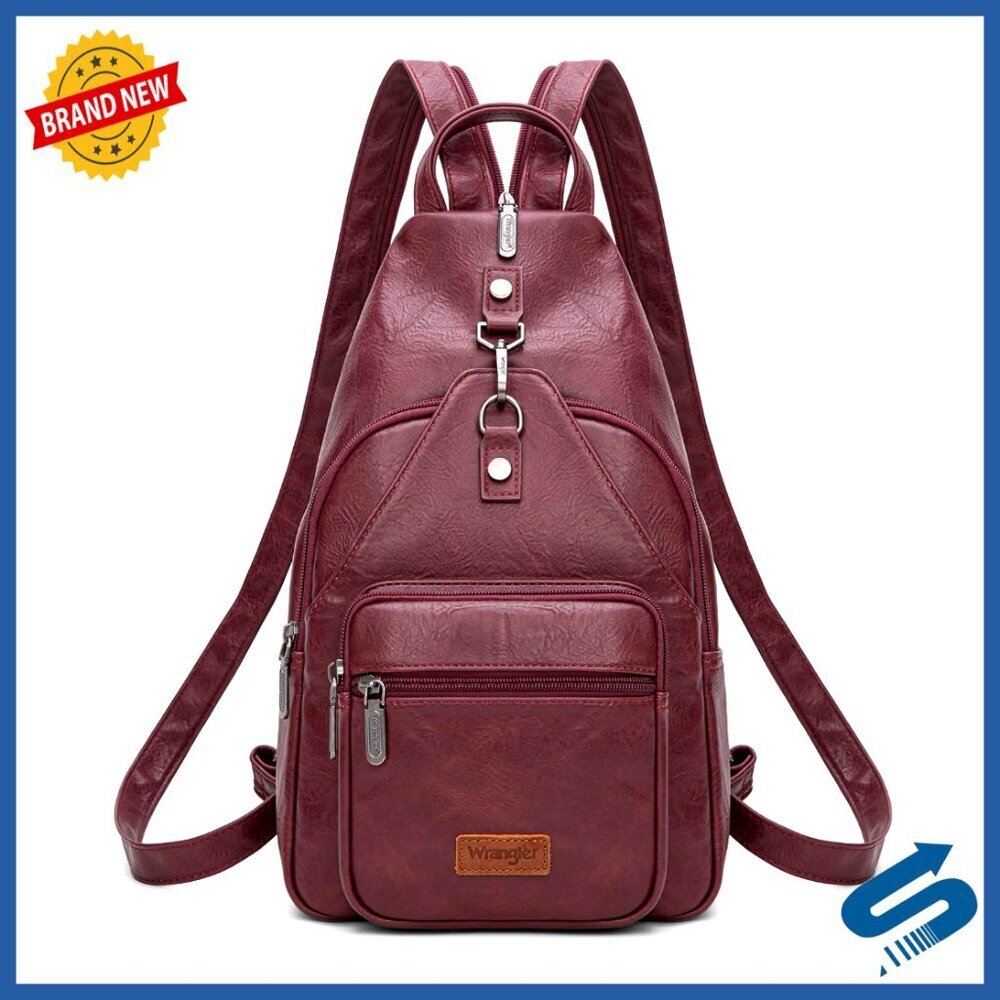 Convertible Backpack Crossbody Bag Adjustable Sling Vintage Travel Hiking Purse